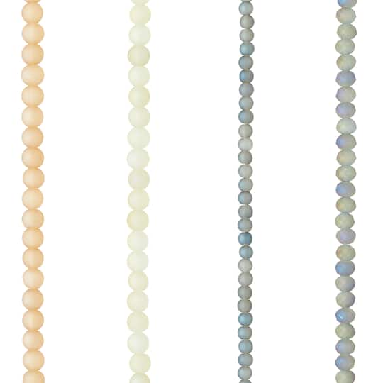 Pastel Pink & Purple Faceted Glass Rondelle Beads by Bead Landing™